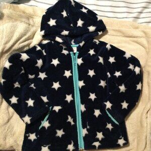 Hanna Andersson Marshmallow, Fluffy, Fleece Hoodie, Size 120 (US 6-7), VGUC!